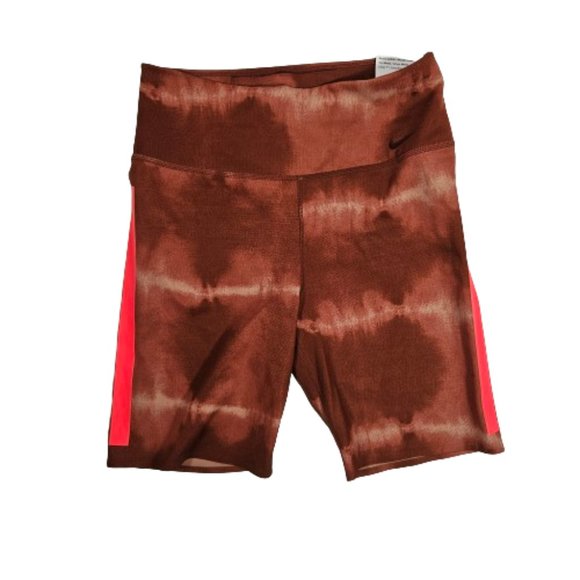 Nike One Luxe Tight Fit Mid Rise Shorts Women's Size Small 7" Athletic Workout - Picture 1 of 9